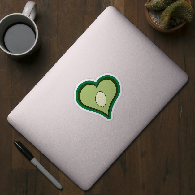 Avocado Heart by Tweedle Tees